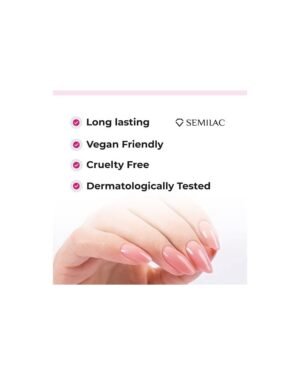Semilac Strong Mineral Base Coat for UV Gel Nail Polish. Strengthening & Nourishing Formula For UV LED Nail Varnish. Perfect for Home and Professional Manicure and Pedicure 7ml